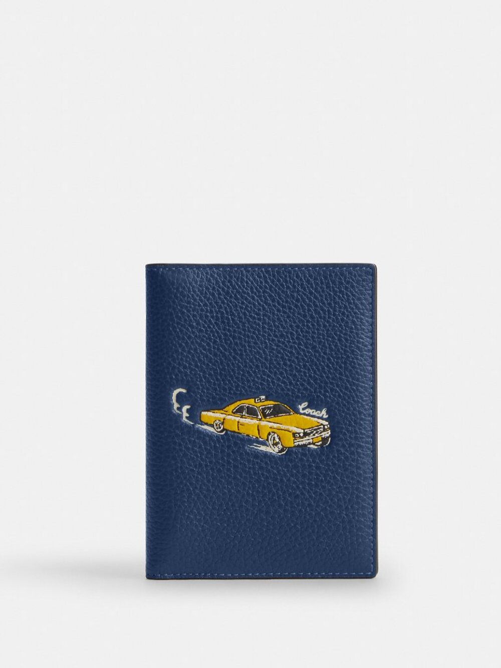 Coach Passport Card Case With Car Print